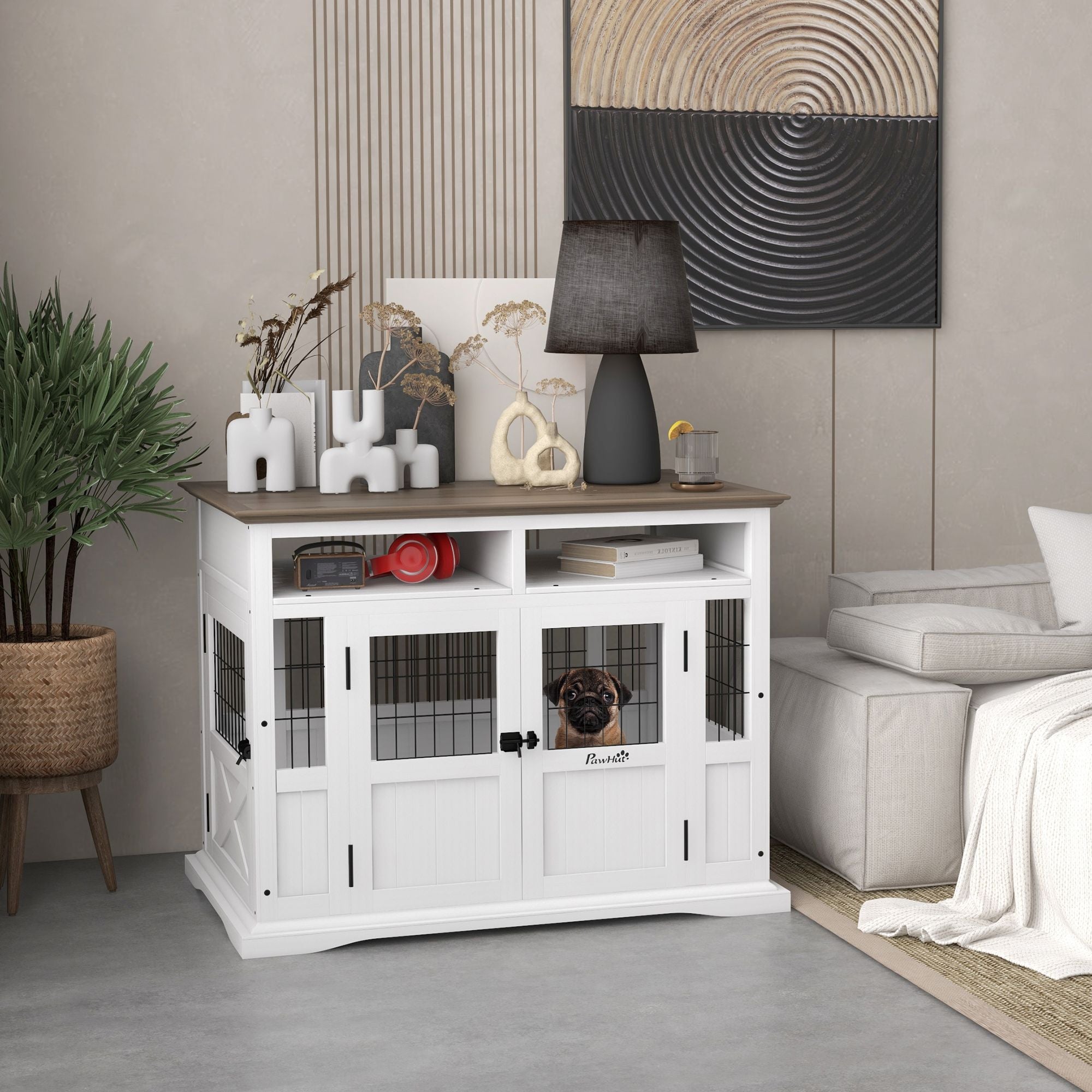 Stylish Dog Crate Furniture: Side Table & Cozy Den in One
