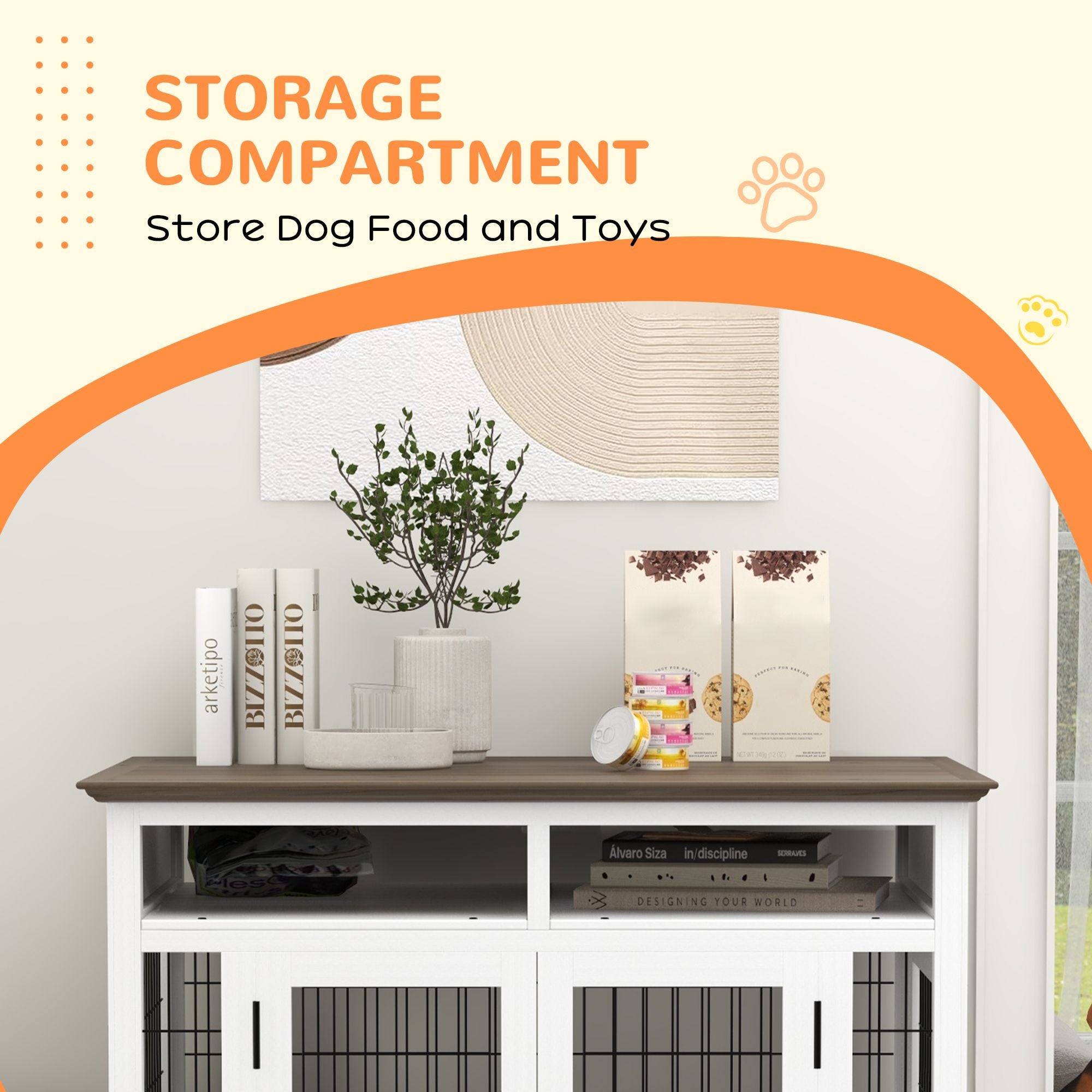 Stylish Dog Crate Furniture: Side Table & Cozy Den in One
