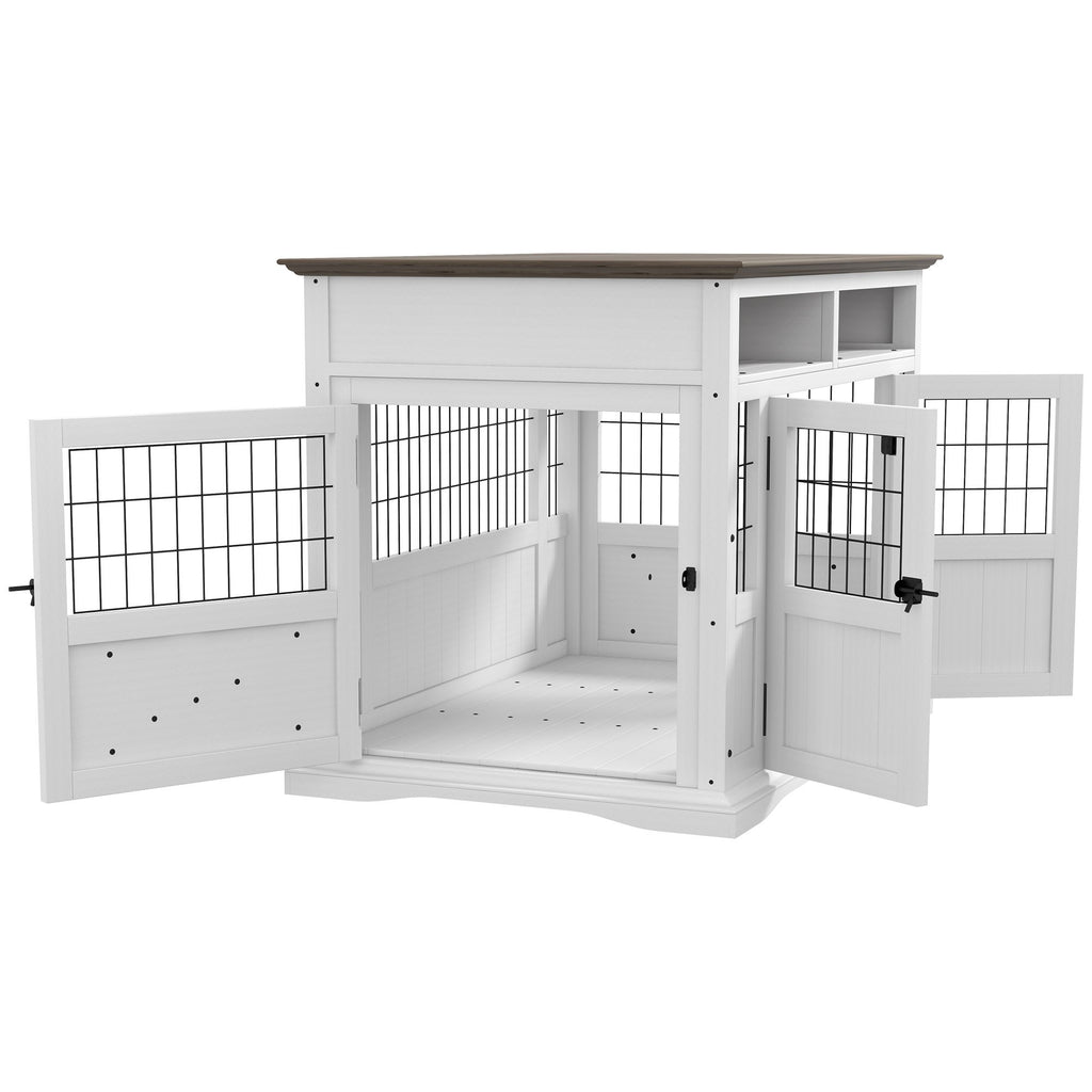 Stylish Dog Crate Furniture: Side Table & Cozy Den in One