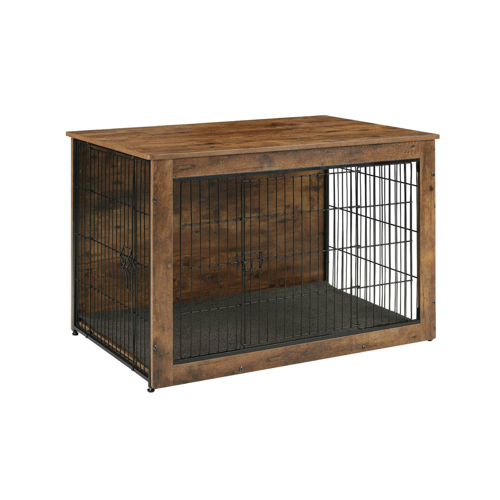 Stylish Wooden Dog Crate End Table – A Cozy Den & Furniture in One
