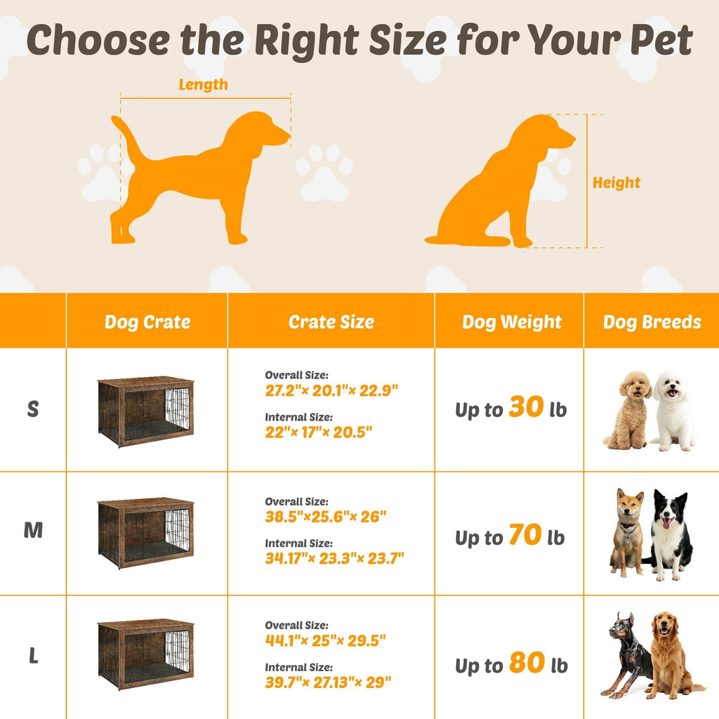 Stylish Wooden Dog Crate End Table – A Cozy Den & Furniture in One