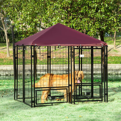 Give Your Dog a Secure Outdoor Play Space with This Spacious Kennel