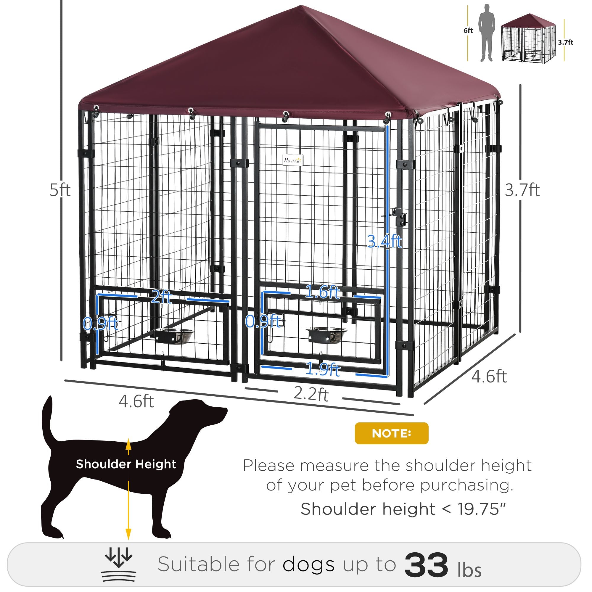 Give Your Dog a Secure Outdoor Play Space with This Spacious Kennel