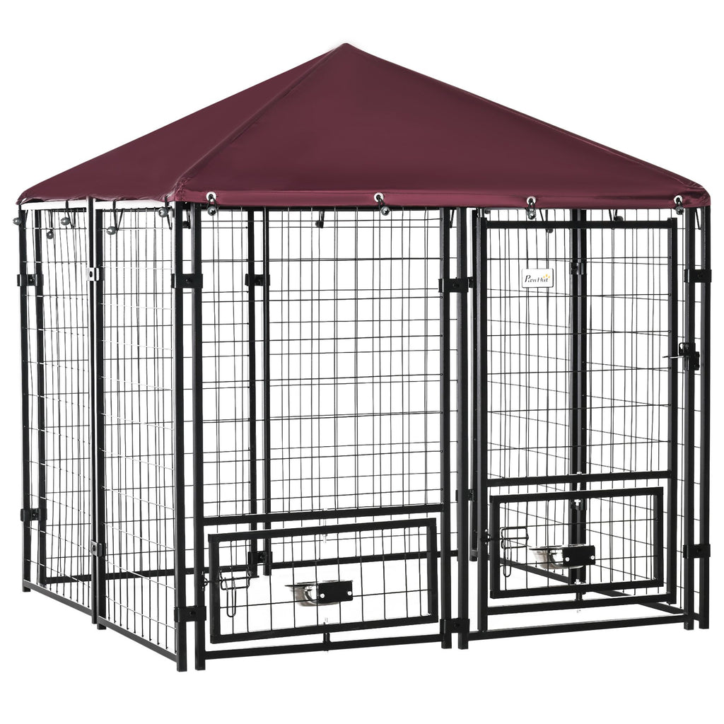 Give Your Dog a Secure Outdoor Play Space with This Spacious Kennel