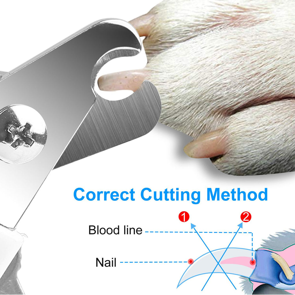 Sharp Stainless structured Dog Nail Clippers for Large Dogs