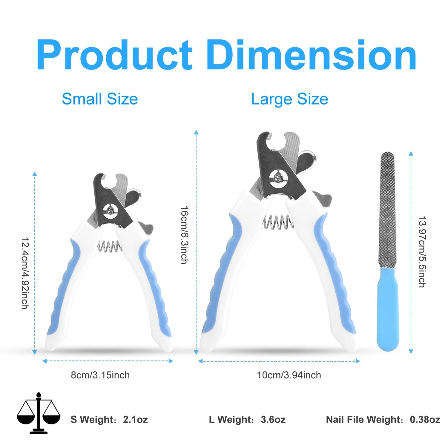 Sharp Stainless structured Dog Nail Clippers for Large Dogs
