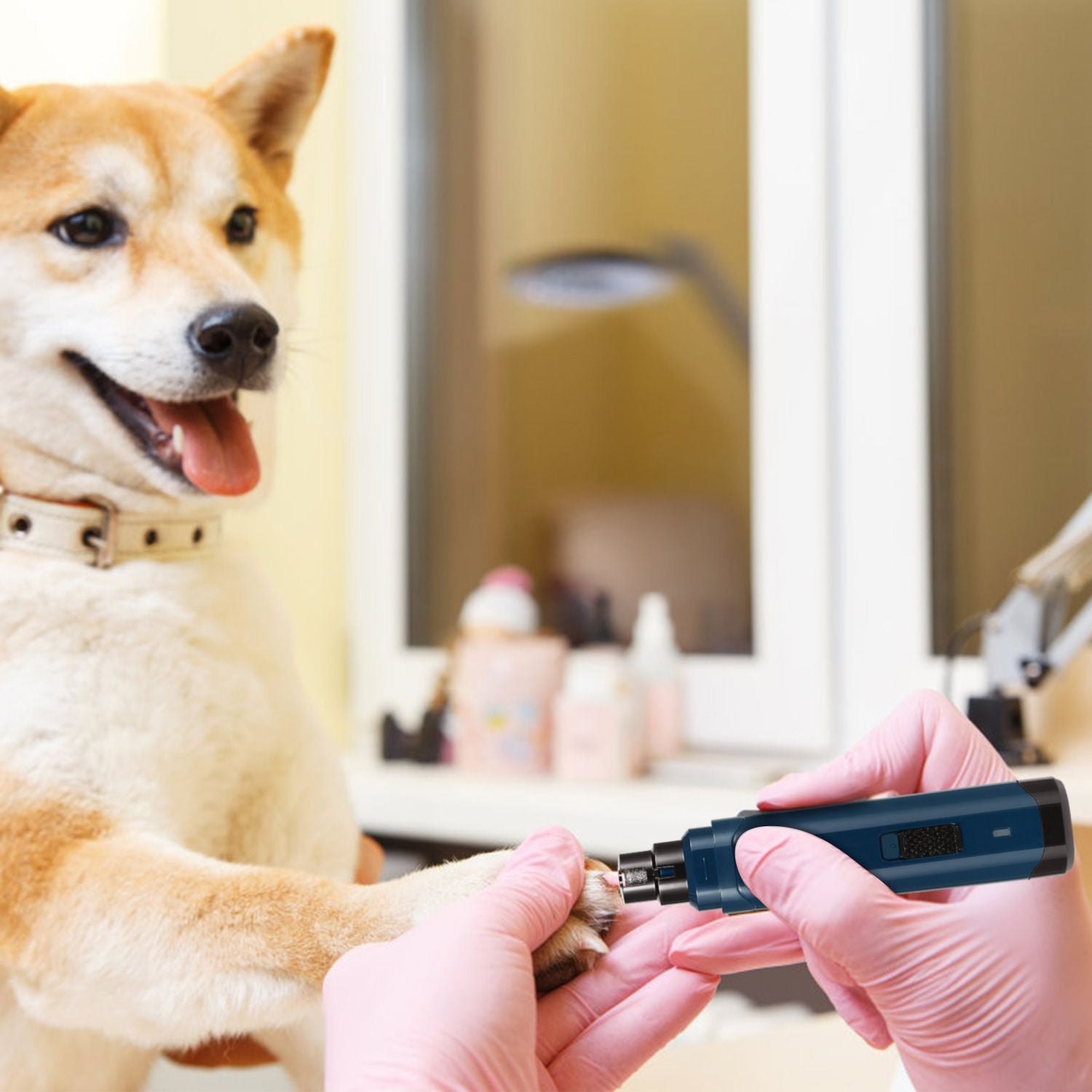 Quiet 2-Speed Dog Nail Grinder - USB Rechargeable & Cordless