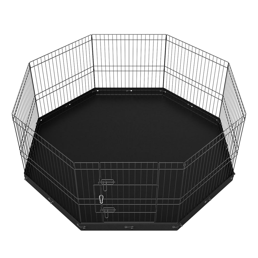 Adjustable 24" Dog Playpen with 8 Panels & everyday Bottom Mat