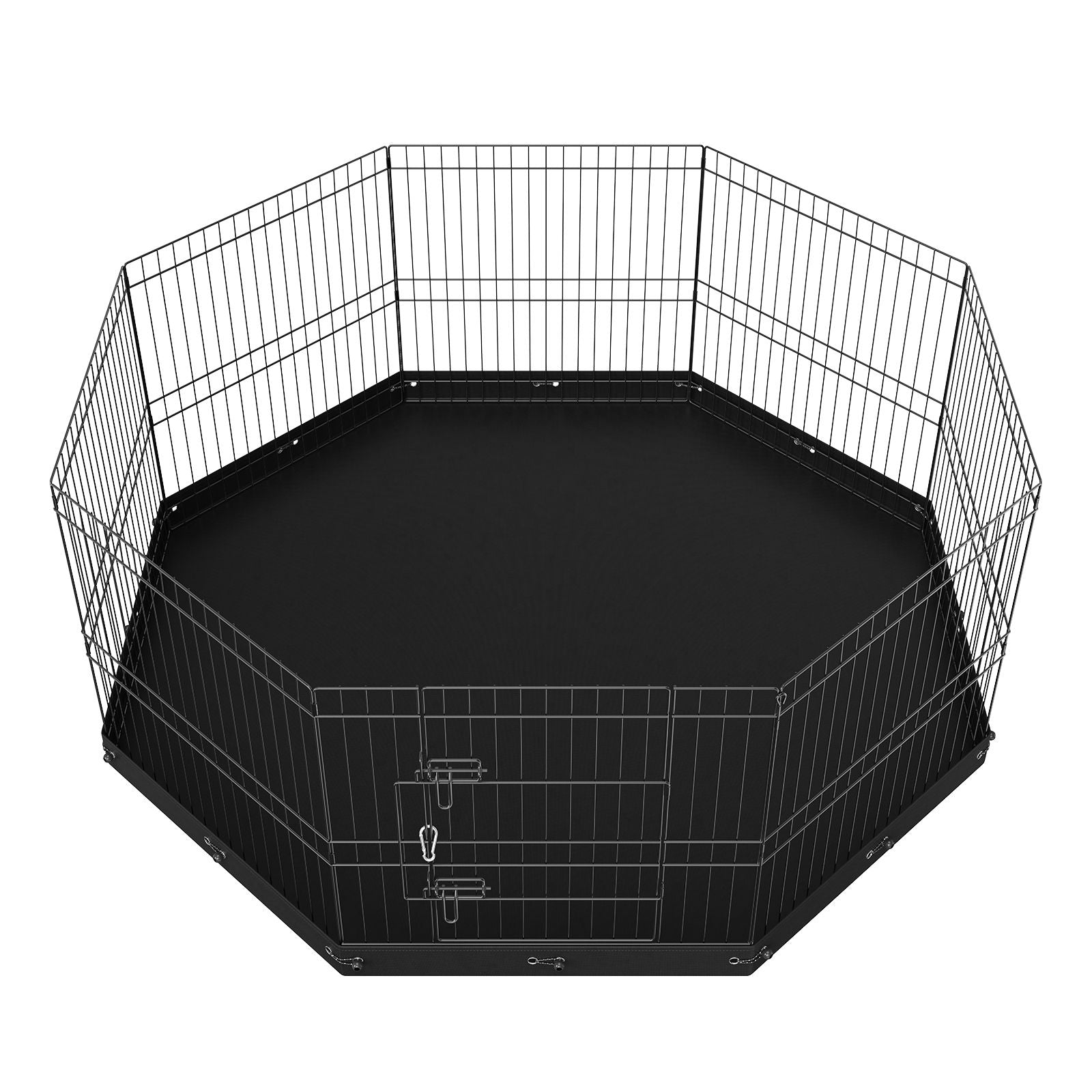 Adjustable 24" Dog Playpen with 8 Panels & everyday Bottom Mat