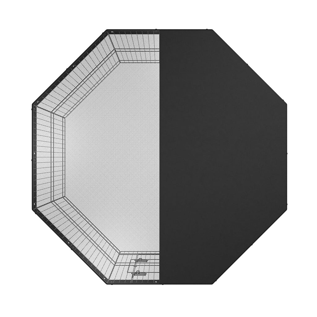 Foldable Dog Playpen with Top Cover, 24" H - Secure and Spacious