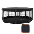 Foldable structured Dog Playpen with Top Cover & Ground Mat