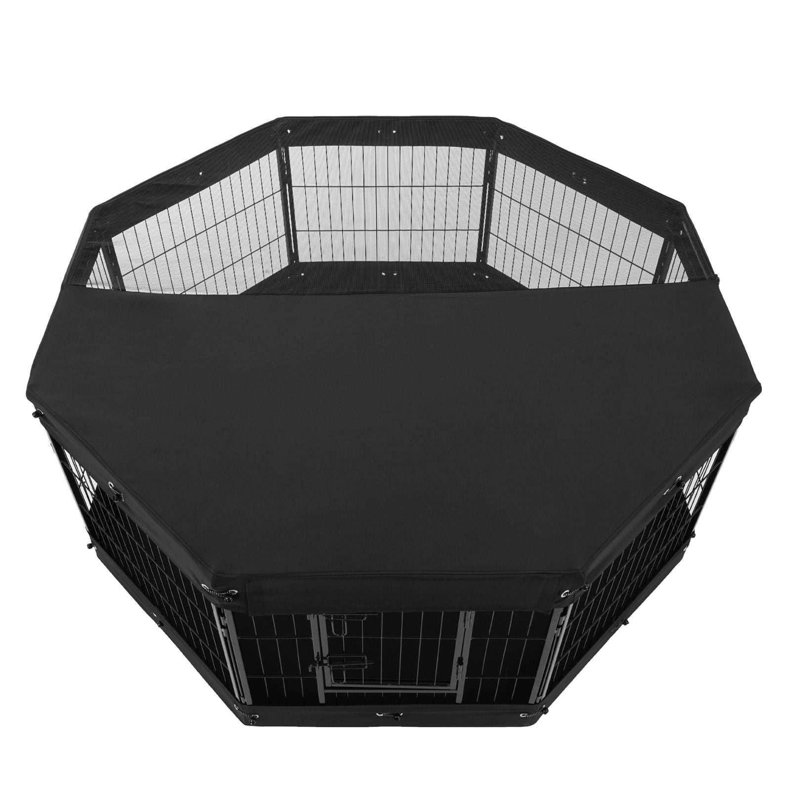 Foldable structured Dog Playpen with Top Cover & Ground Mat