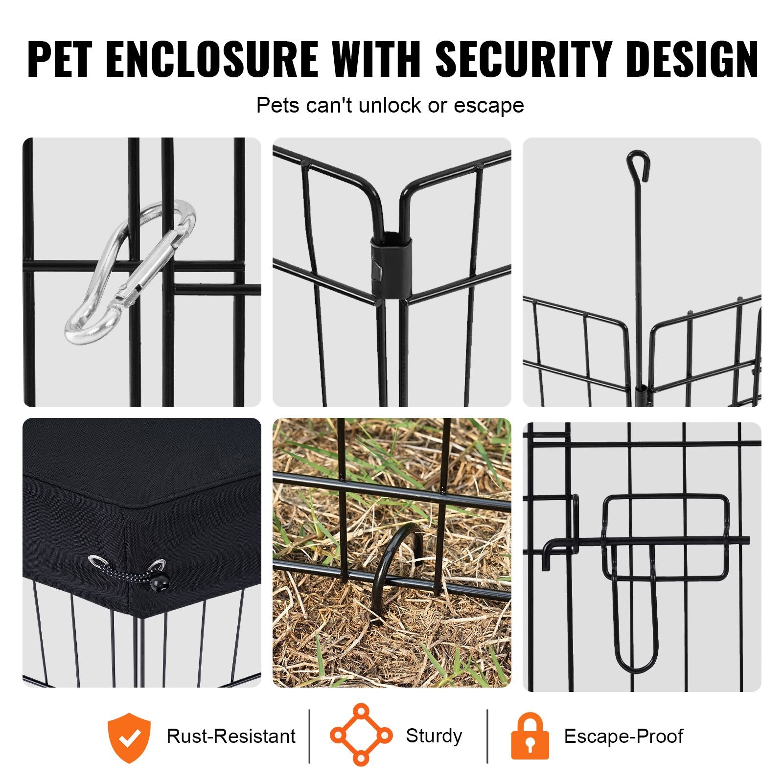 Versatile Foldable structured Dog Playpen for Indoor & Outdoor Use