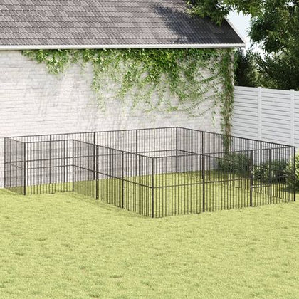 Large Galvanized structured Dog Playpen - everyday & Spacious