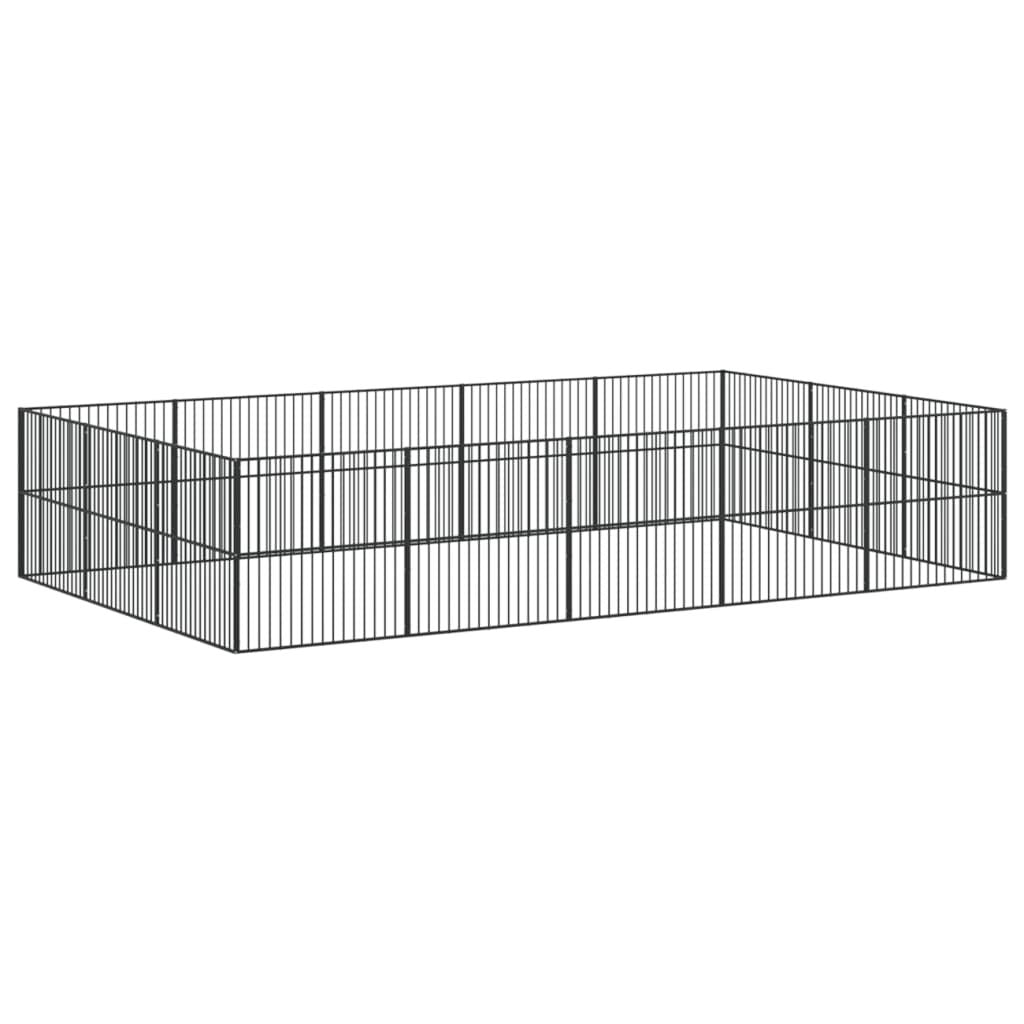 Large Galvanized structured Dog Playpen for Medium Breeds