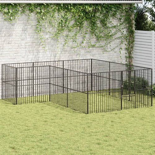 Dog Playpen Black Galvanized structured Large everyday Dog Playpen – image 2