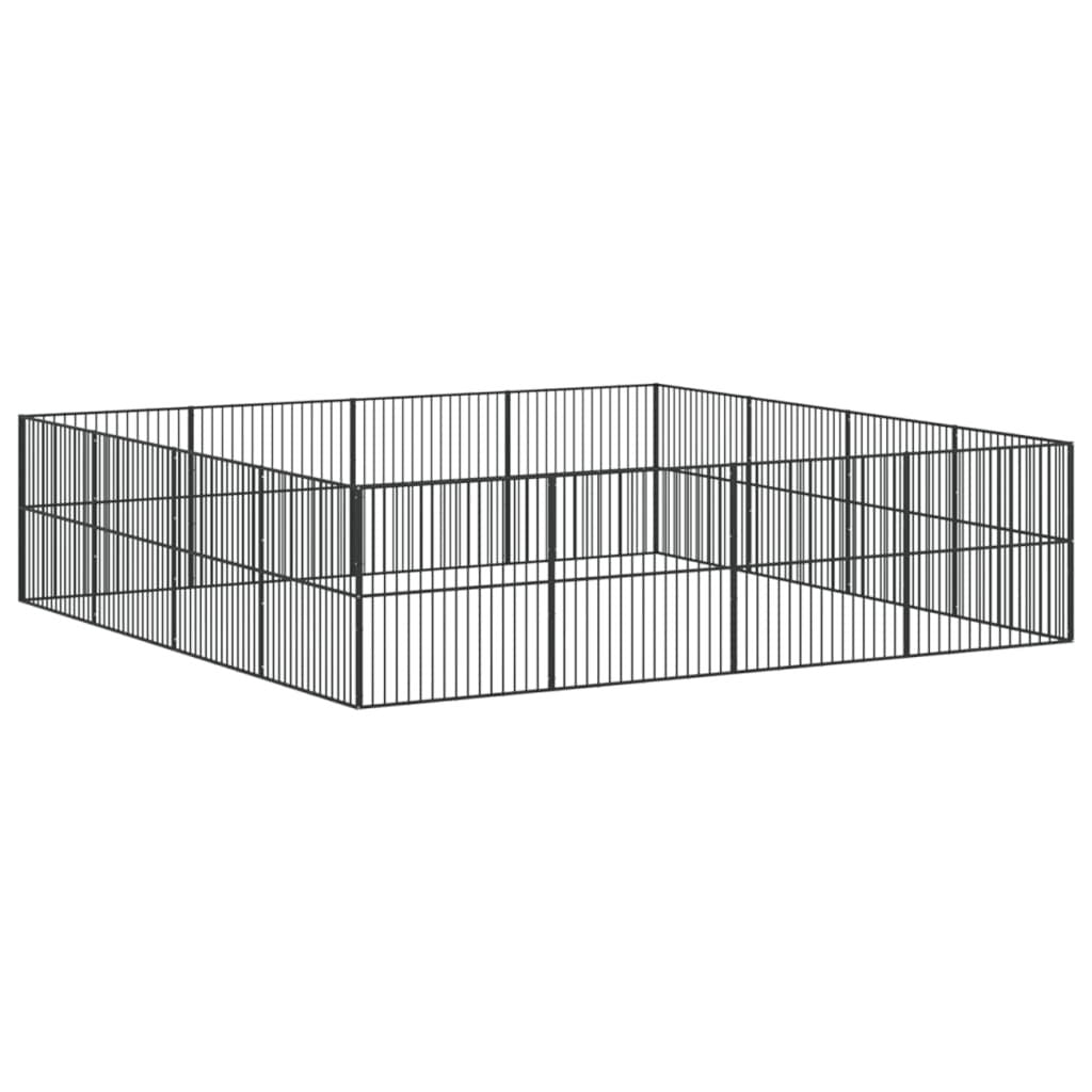 Large Galvanized structured Dog Playpen for Medium Breeds