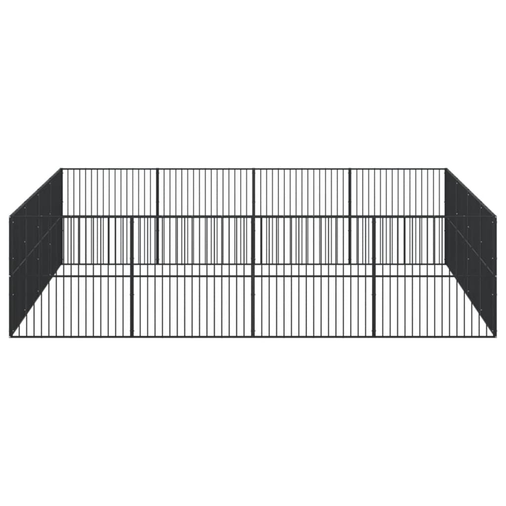 Large Galvanized structured Dog Playpen for Medium Breeds