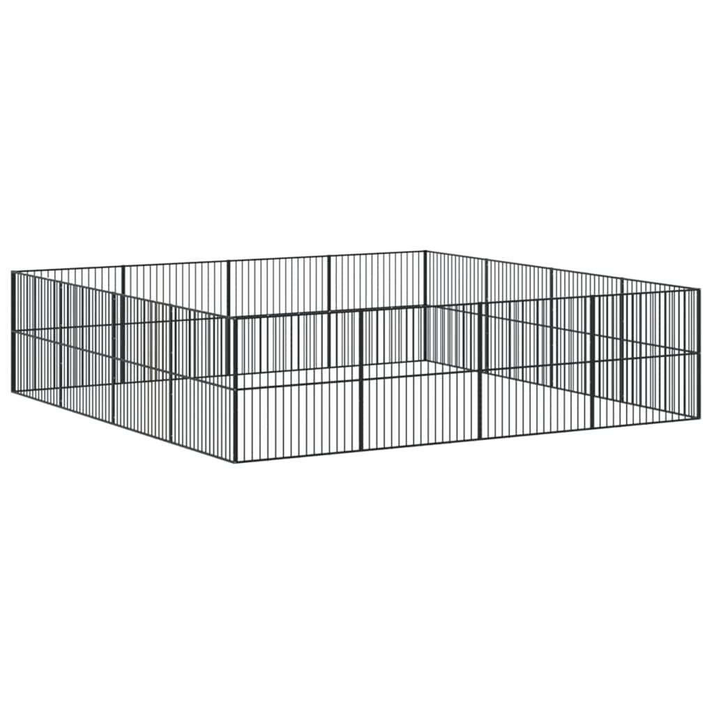 Large Galvanized structured Dog Playpen for Medium Breeds