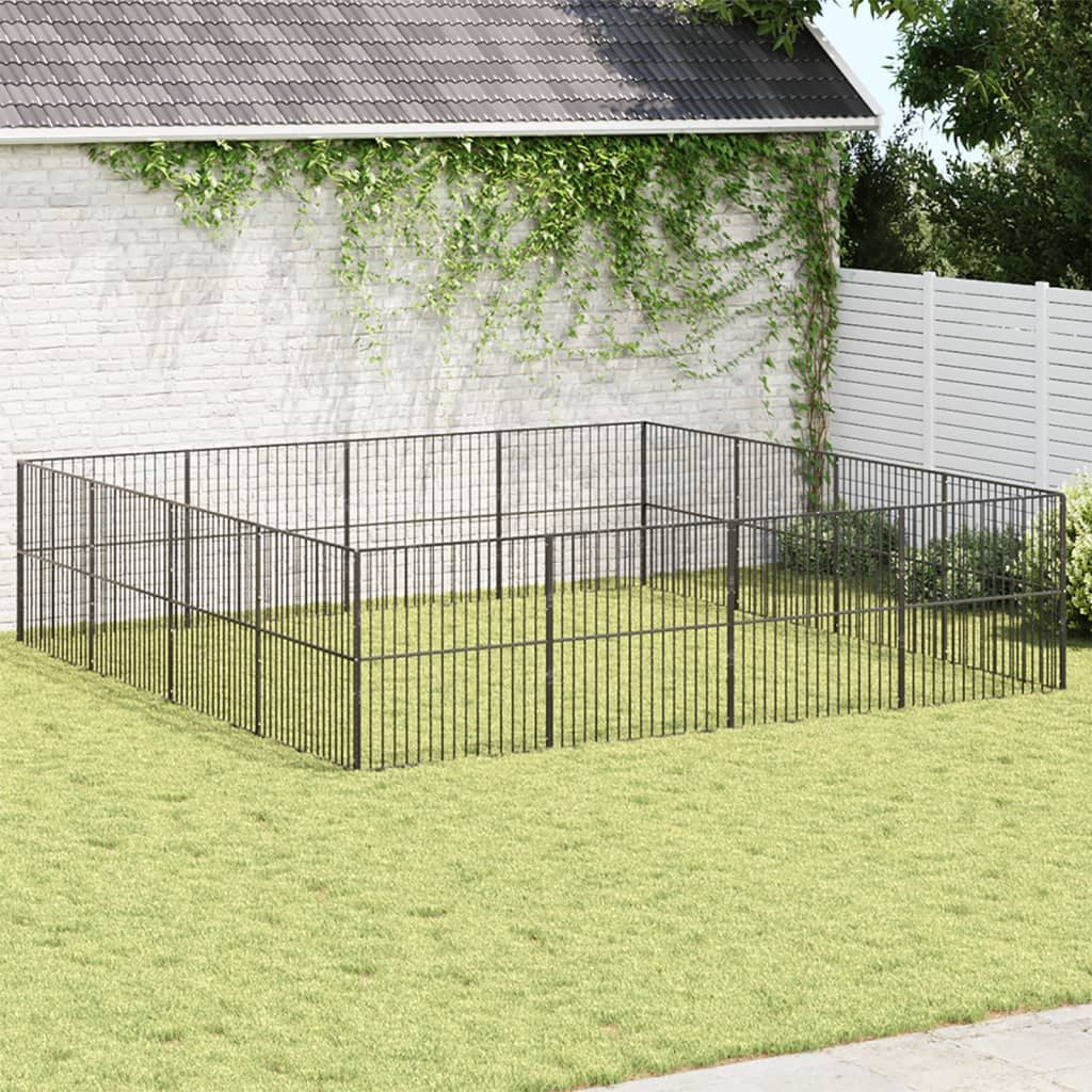 Large Galvanized structured Dog Playpen for Medium Breeds