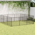 Large practical Dog Playpen – Galvanized structured, Outdoor Use
