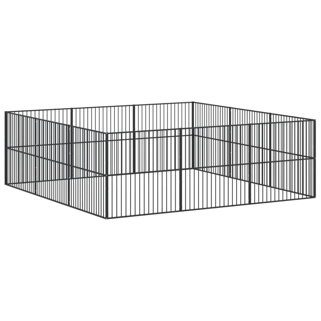 Large practical Dog Playpen – Galvanized structured, Outdoor Use