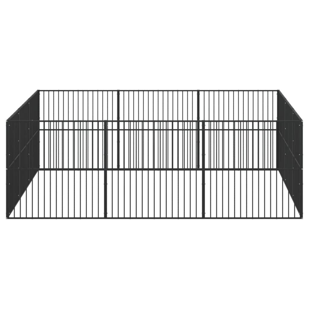 Large practical Dog Playpen – Galvanized structured, Outdoor Use
