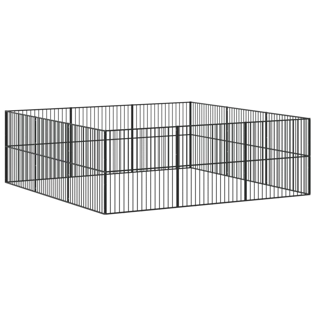 Large practical Dog Playpen – Galvanized structured, Outdoor Use