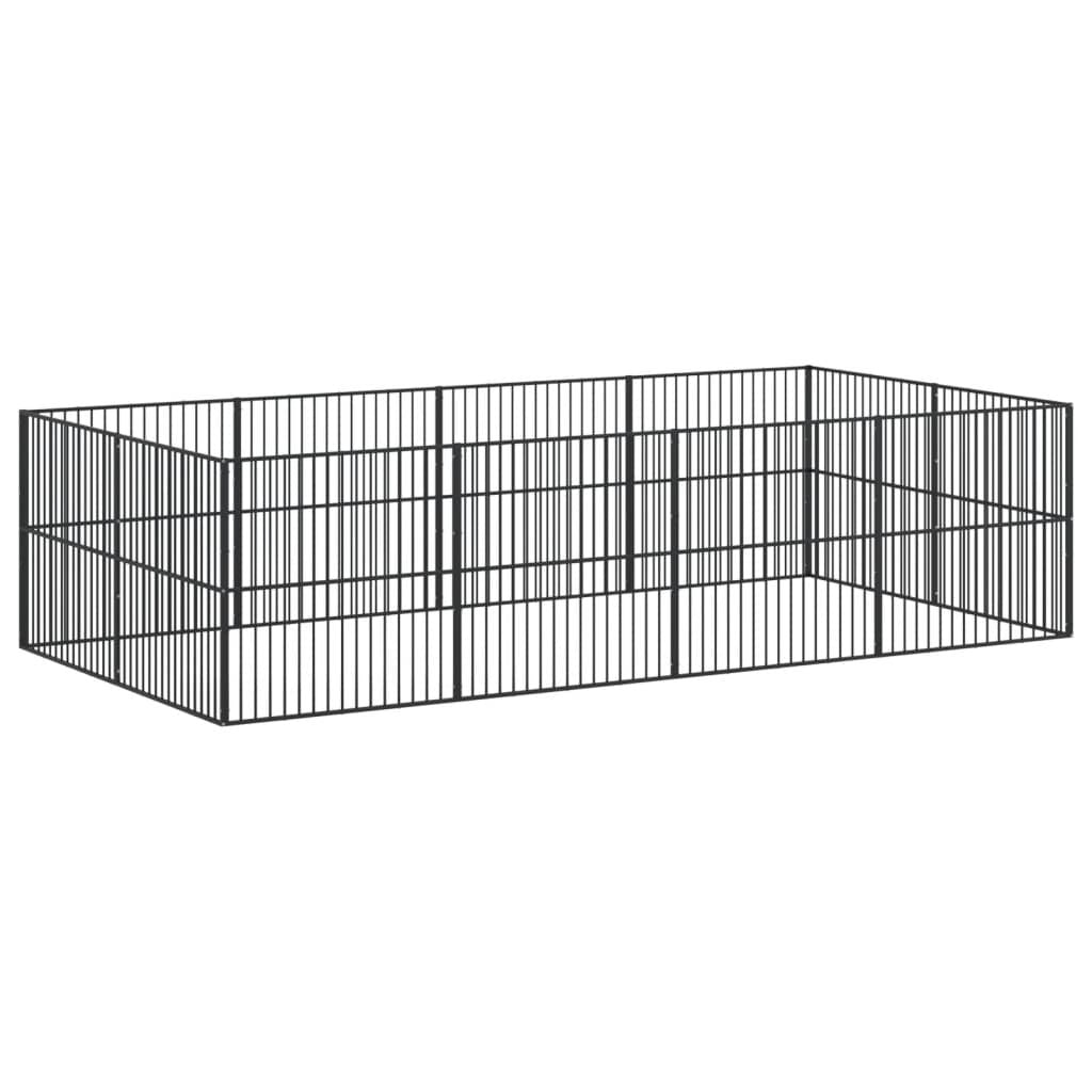 Large practical Dog Playpen – Galvanized structured, Outdoor Use