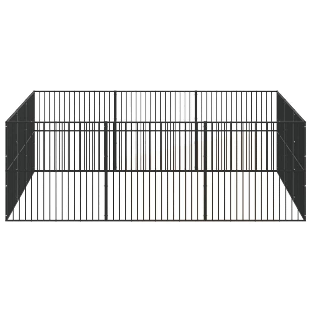 Large practical Dog Playpen – Galvanized structured, Outdoor Use