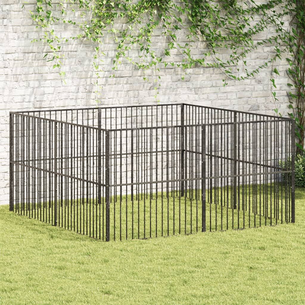 Large 8-Panel Galvanized structured Dog Playpen