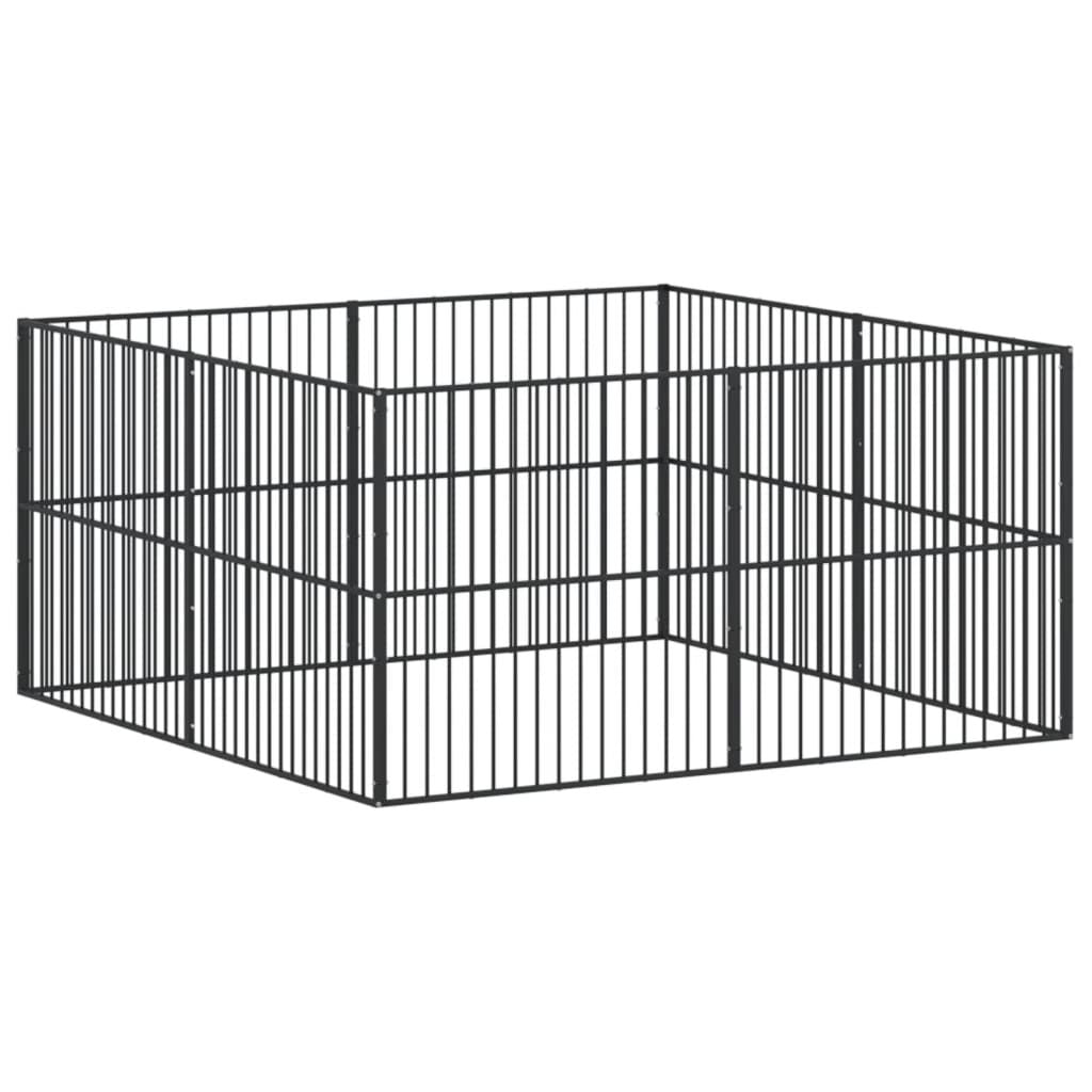 Large 8-Panel Galvanized structured Dog Playpen