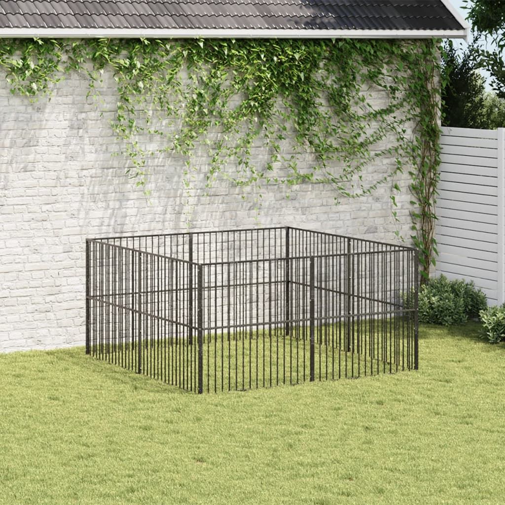 Large 8-Panel Galvanized structured Dog Playpen
