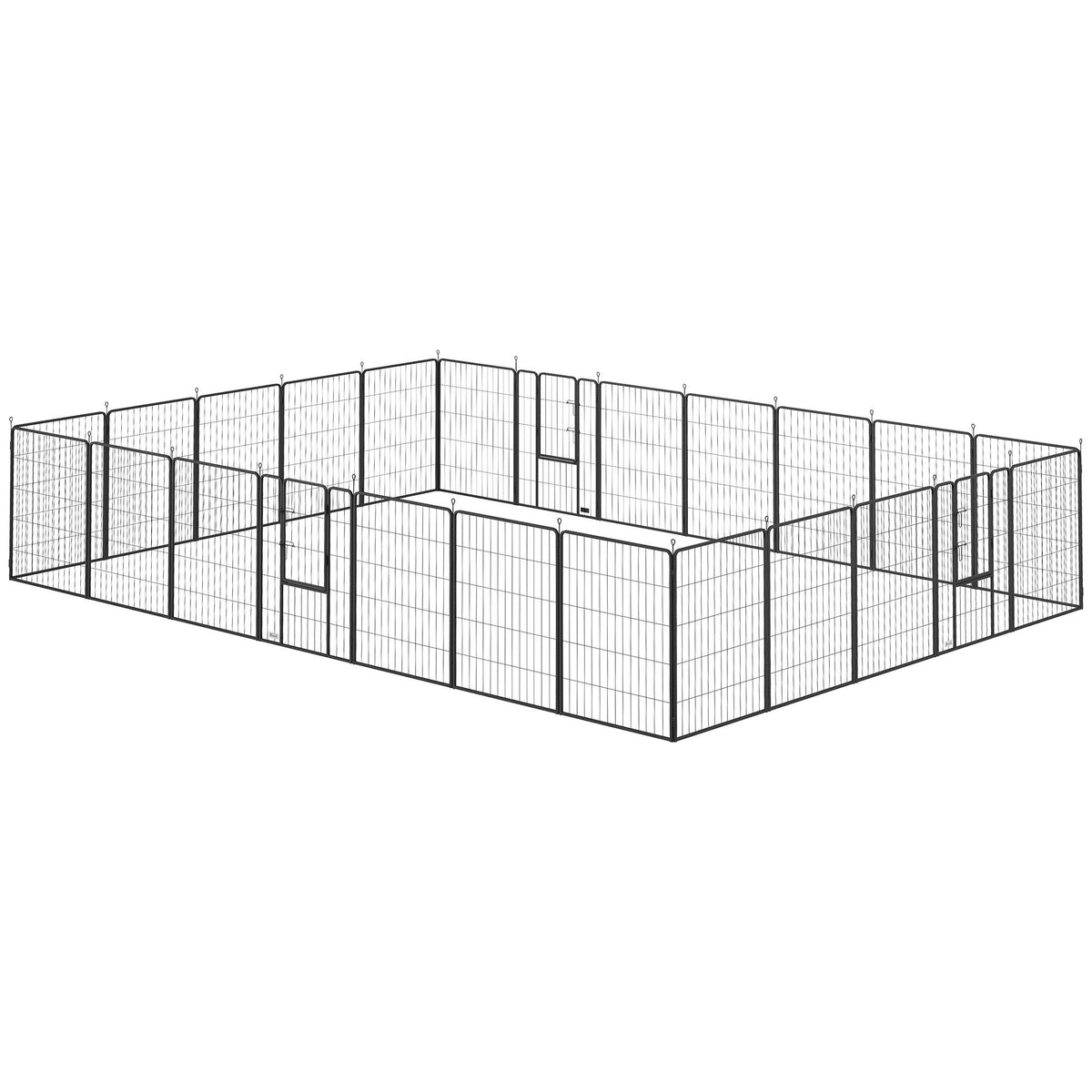 Configurable Dog Playpen with Step-Through Doors for Indoor and Outdoor Use