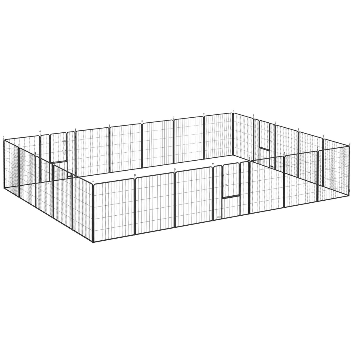 Configurable Dog Playpen with Step-Through Doors for Indoor and Outdoor Use