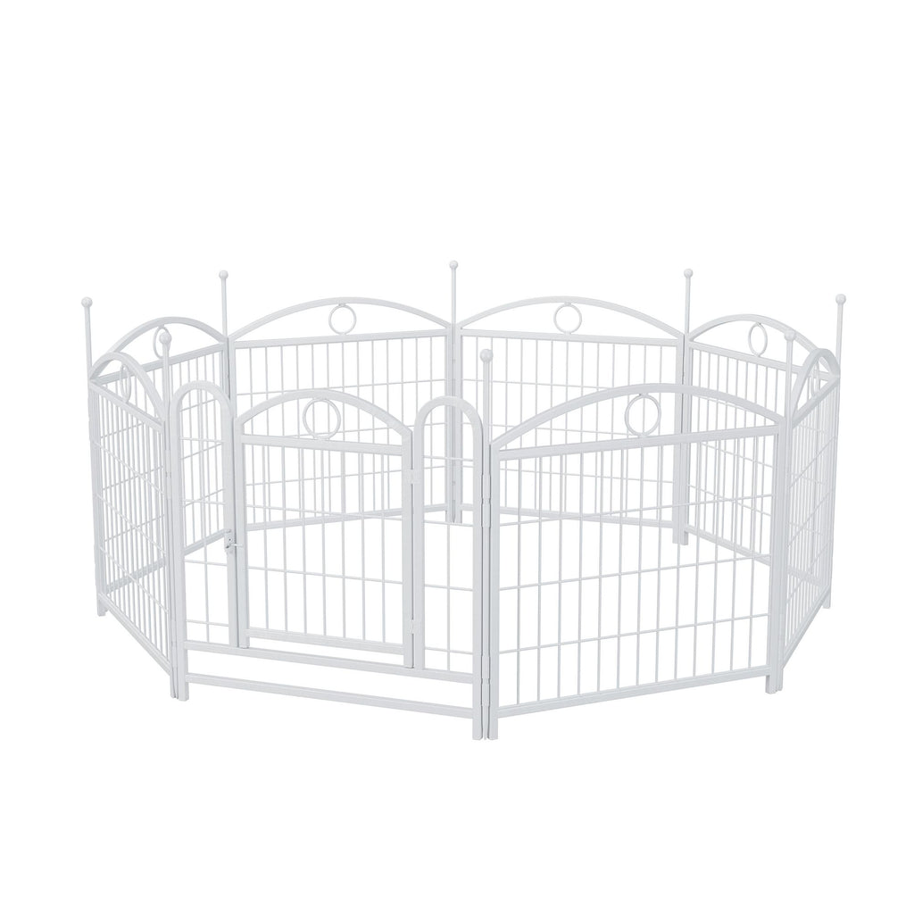 Give Your Pup a Spacious Kingdom: 24" Metal Playpen for Indoor & Outdoor Fun