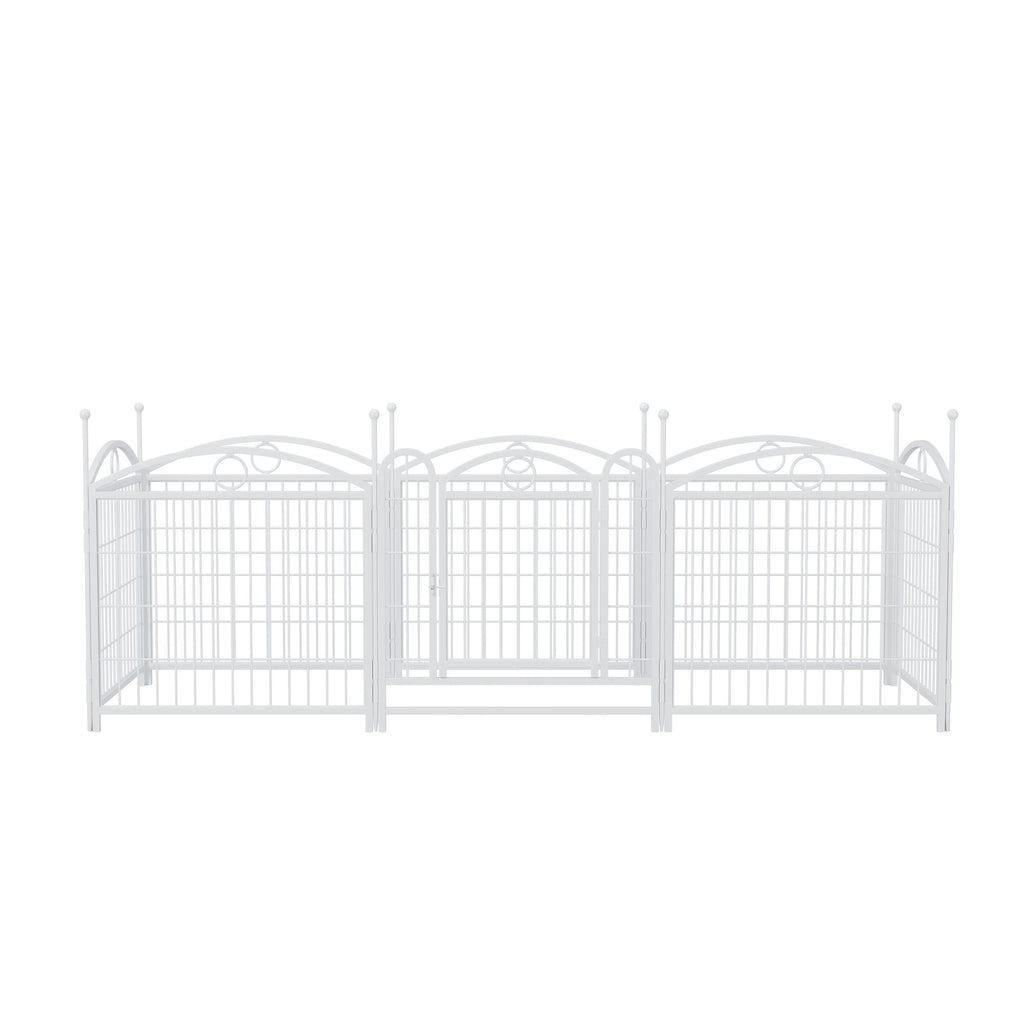 Give Your Pup a Spacious Kingdom: 24" Metal Playpen for Indoor & Outdoor Fun