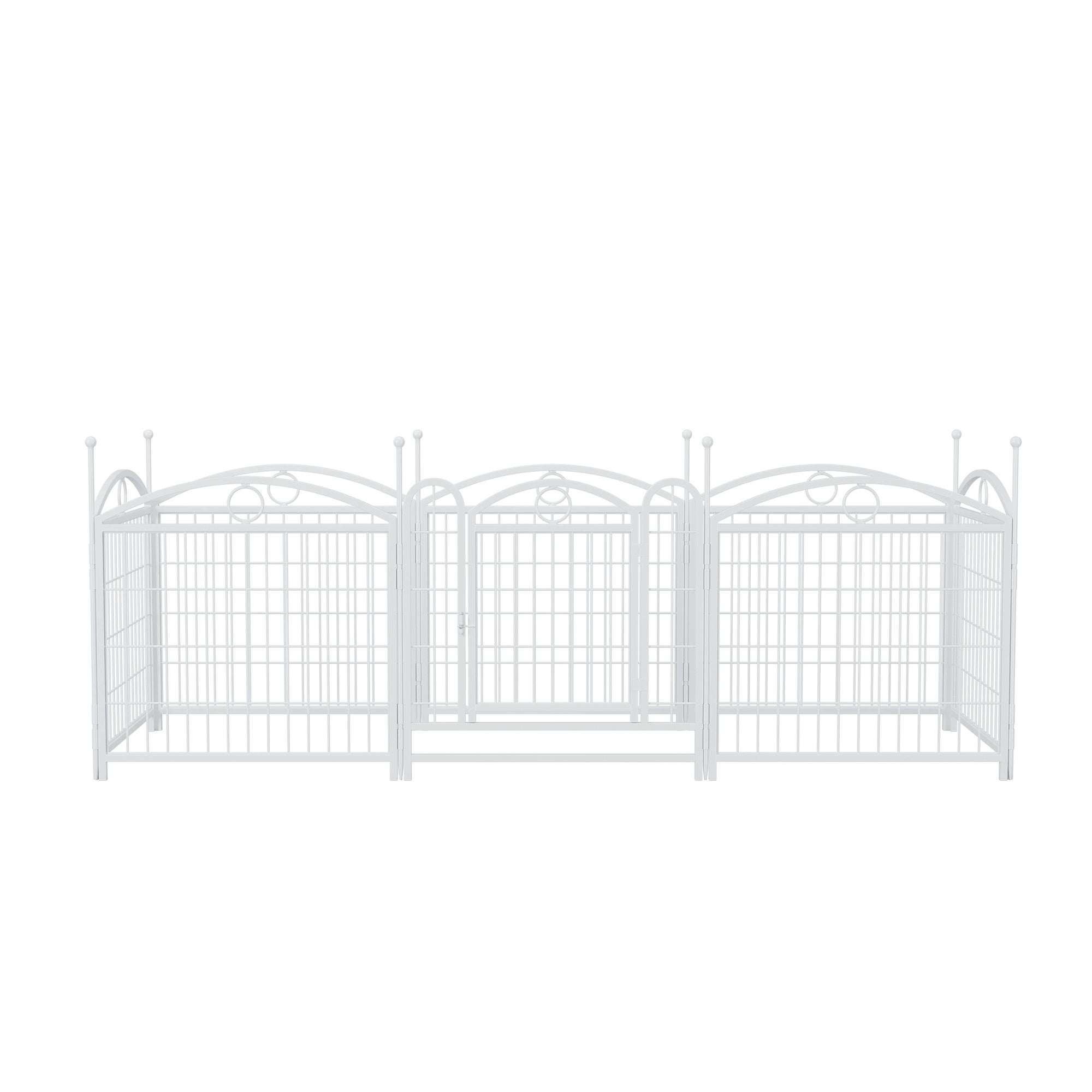 Give Your Pup a Spacious Kingdom: 24" Metal Playpen for Indoor & Outdoor Fun