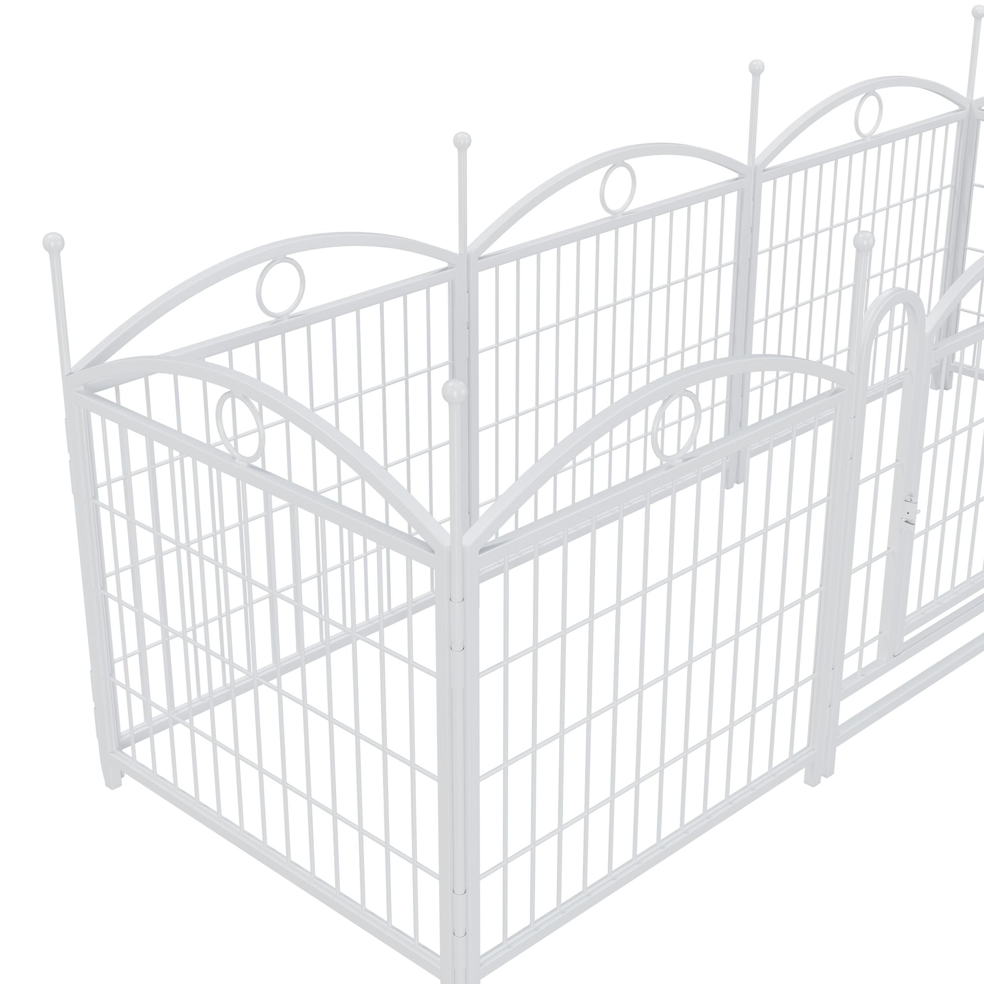 Give Your Pup a Spacious Kingdom: 24" Metal Playpen for Indoor & Outdoor Fun