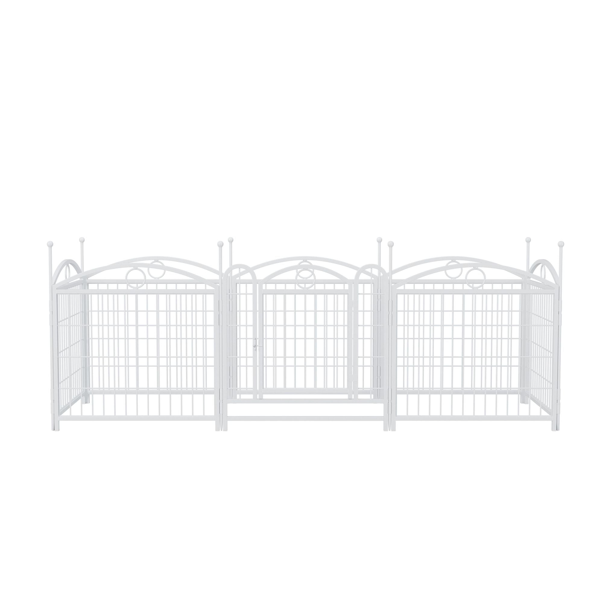 Give Your Pup a Spacious Kingdom: 24" Metal Playpen for Indoor & Outdoor Fun