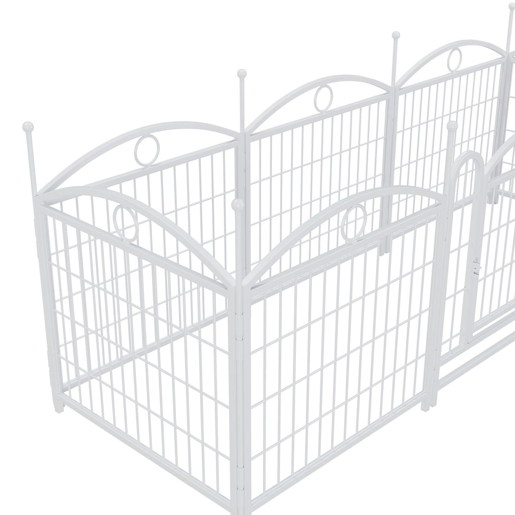 Give Your Pup a Spacious Kingdom: 24" Metal Playpen for Indoor & Outdoor Fun