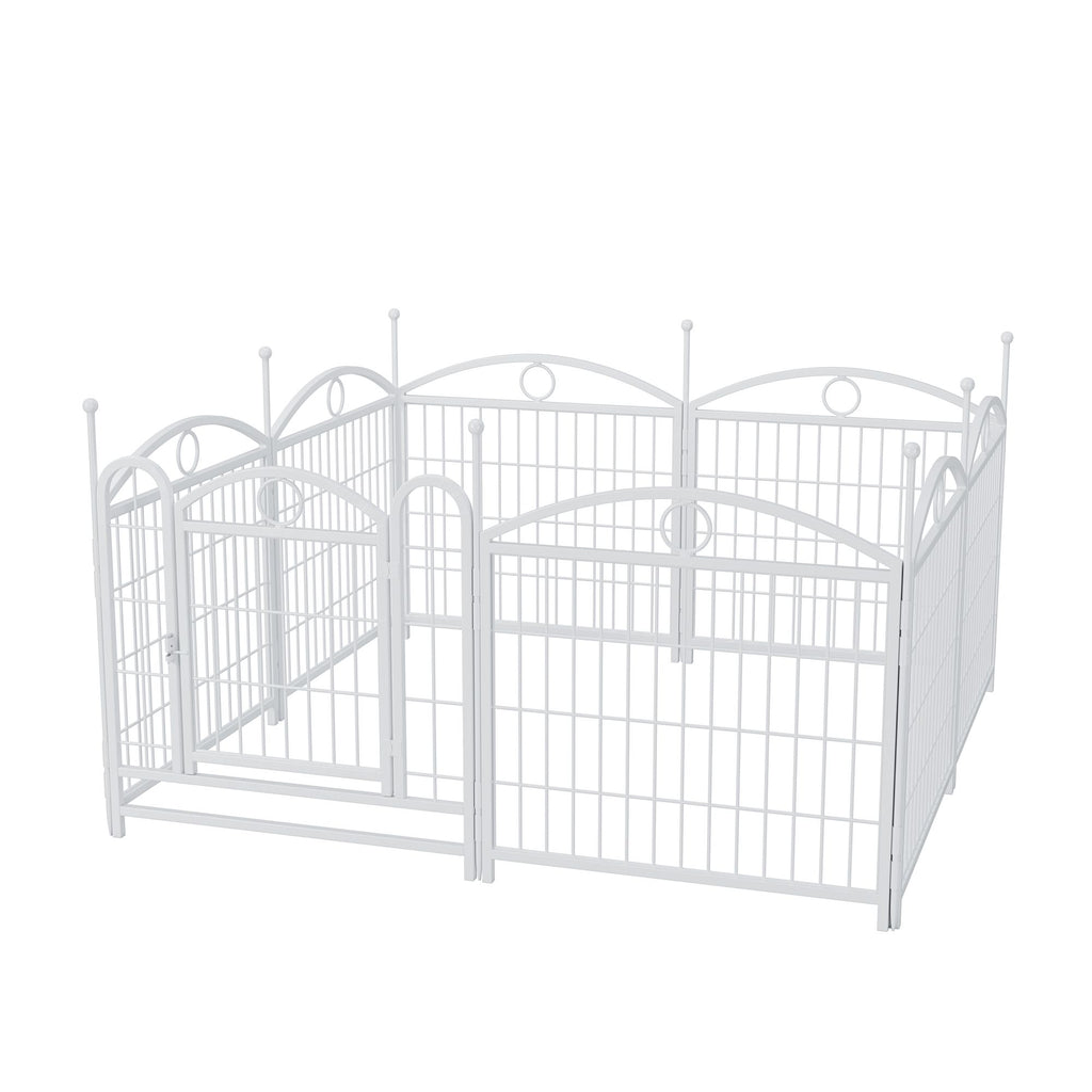 Give Your Pup a Spacious Kingdom: 24" Metal Playpen for Indoor & Outdoor Fun