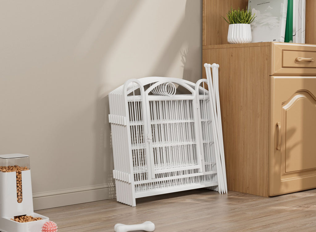 Give Your Pup a Spacious Kingdom: 24" Metal Playpen for Indoor & Outdoor Fun