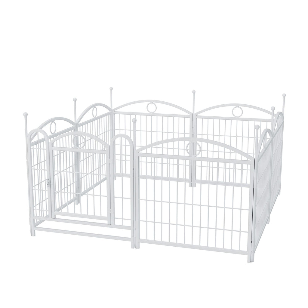 Give Your Pup a Spacious Kingdom: 24" Metal Playpen for Indoor & Outdoor Fun