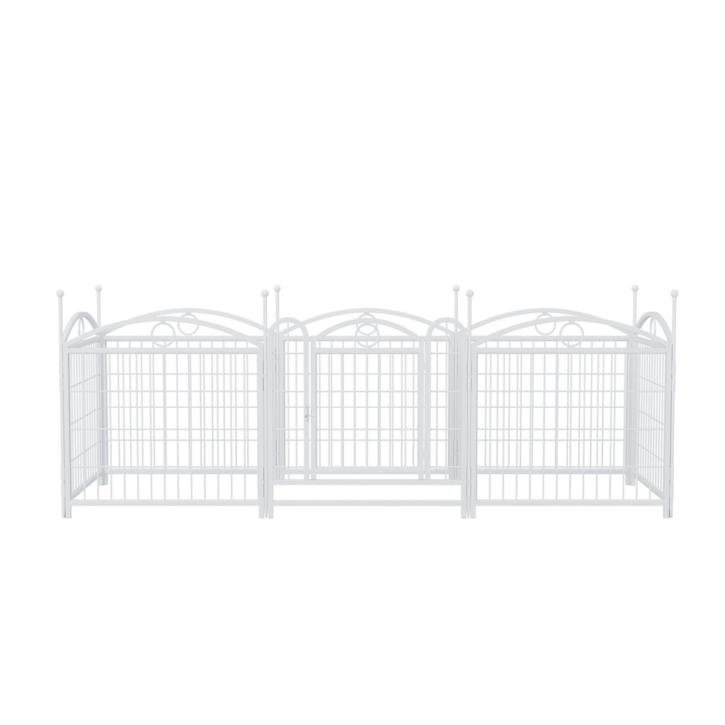 Give Your Pup a Spacious Kingdom: 24" Metal Playpen for Indoor & Outdoor Fun
