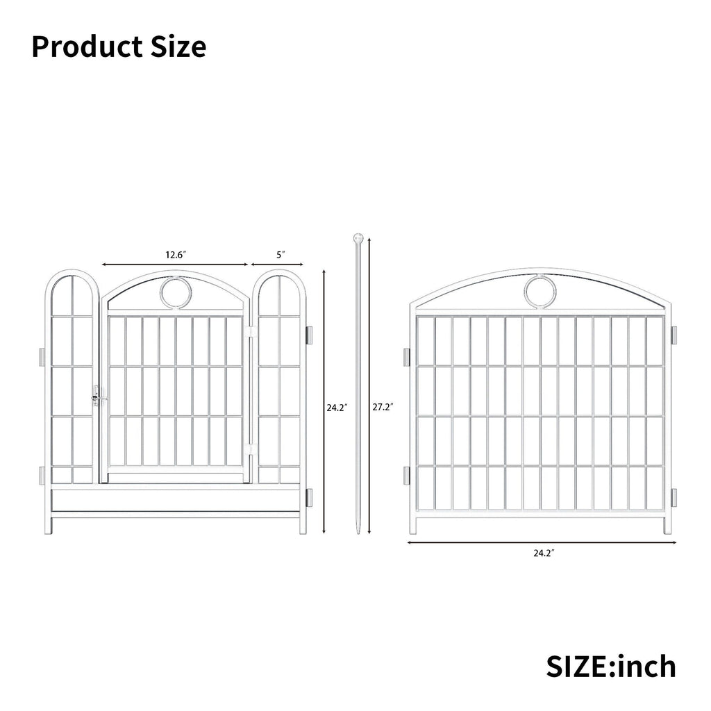 Give Your Pup a Spacious Kingdom: 24" Metal Playpen for Indoor & Outdoor Fun