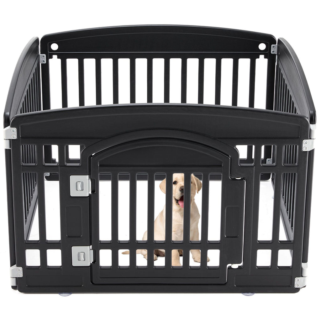 Dog Playpen Safe & Secure Indoor/Outdoor Pet Fence | Folding & Portable | Ideal for Small to Medium Dogs | Easy to Clean