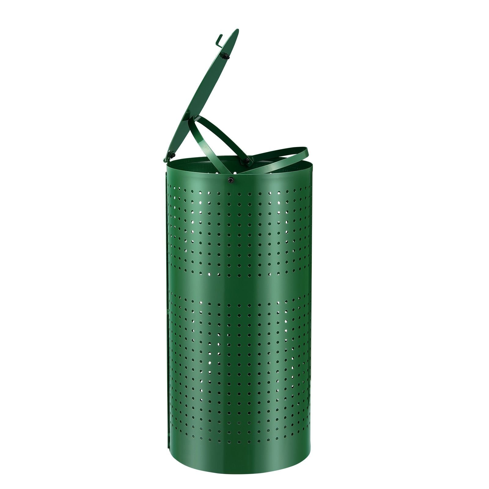 Dog Poop Trash Can with 50 Liner Bags, 11.5 Gallons Outdoor Dog Waste Bin with Lid & Liner Clip for Pet Waste Station, Dog Waste Disposal Container for Garden Backyard Park