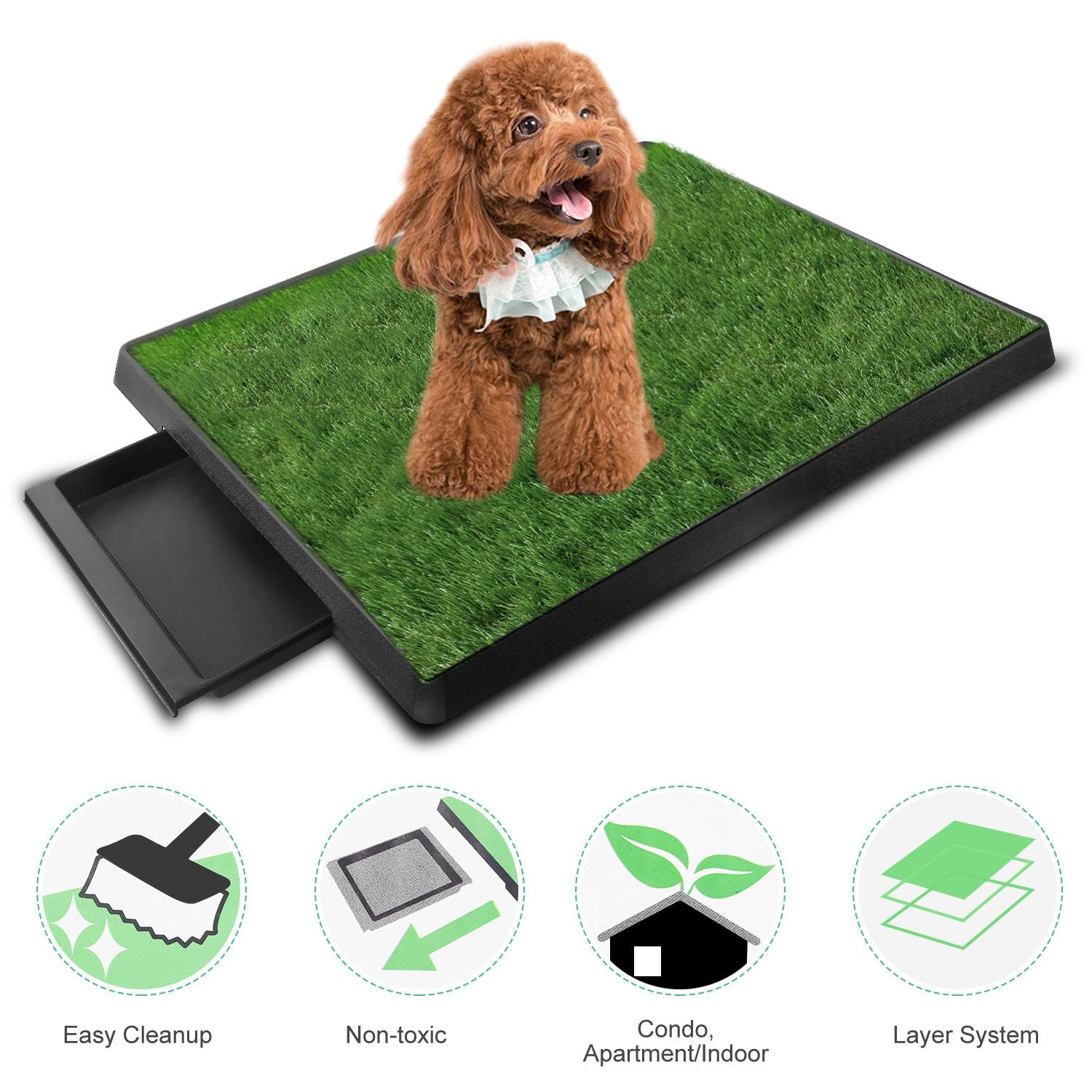 Artificial Grass Dog Potty Training Pad for Indoor Use