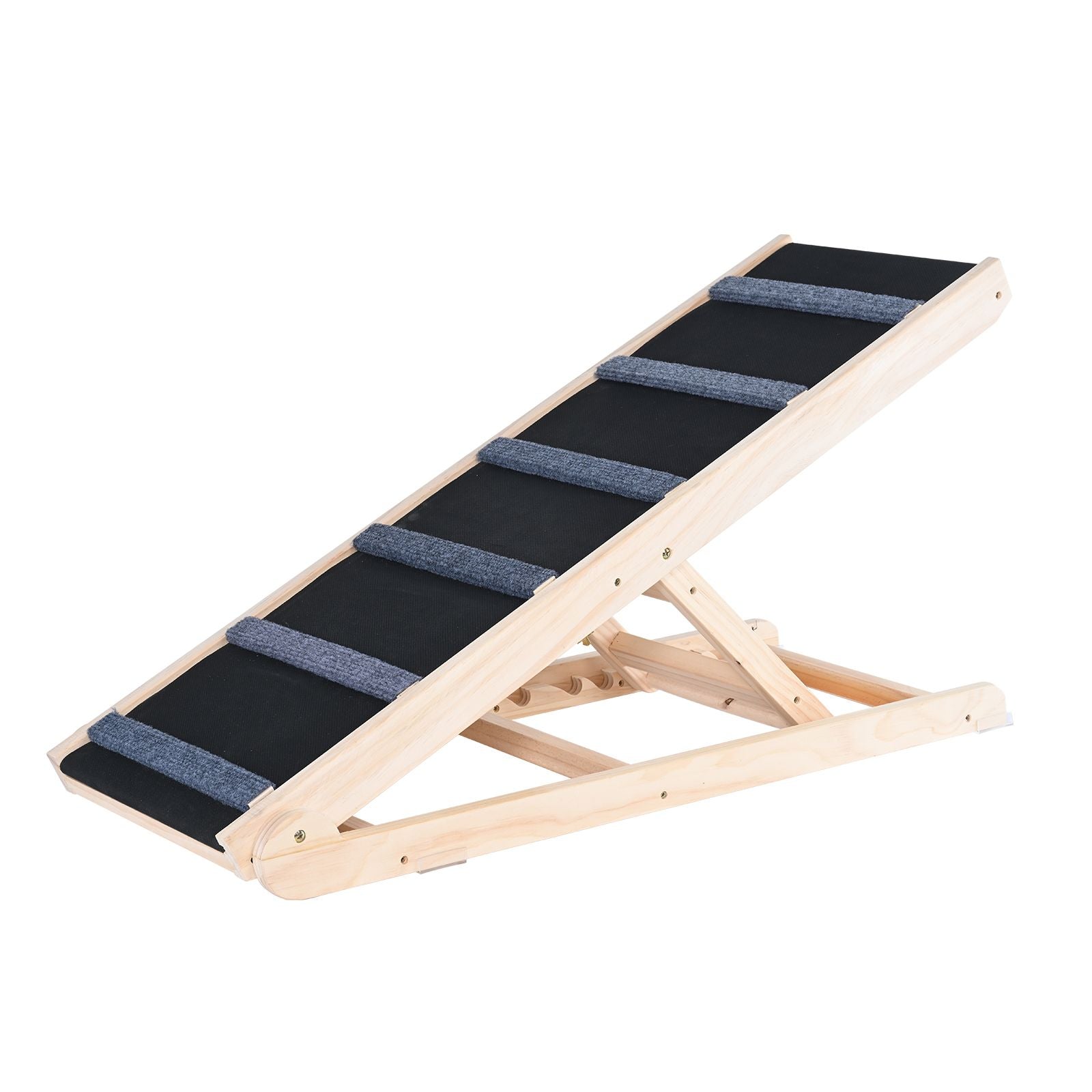 Help Your Pet Climb Safely with the VEVOR Adjustable Wooden Dog Ramp
